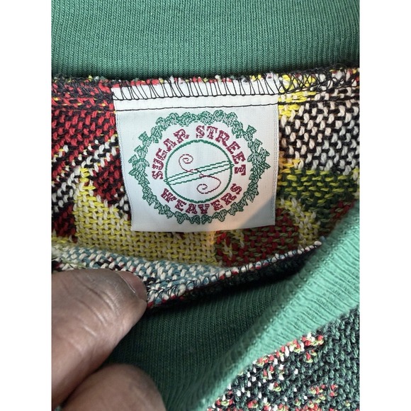VTG Rare Design Sugar Street Weavers Sweater Adult One Size Tapestry 80's - Picture 2 of 15